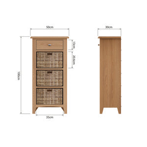 1 Drawer 3 Basket Cabinet