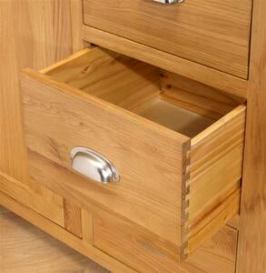 1 Door 5 Drawer Wardrobe Oak