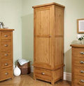 1 Door 1 Drawer Wardrobe Oak